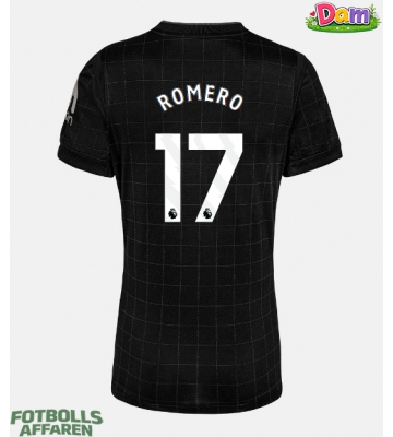 Tottenham Hotspur Cristian Romero #17 Bortatröja Kvinnor 2025-26 Kortärmad